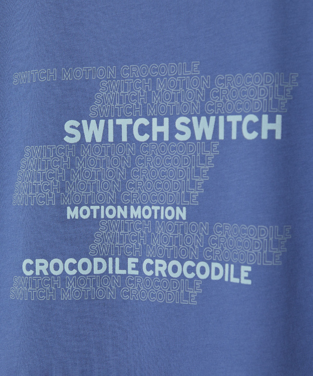 プレーティング天竺 ロゴプリント Tシャツ