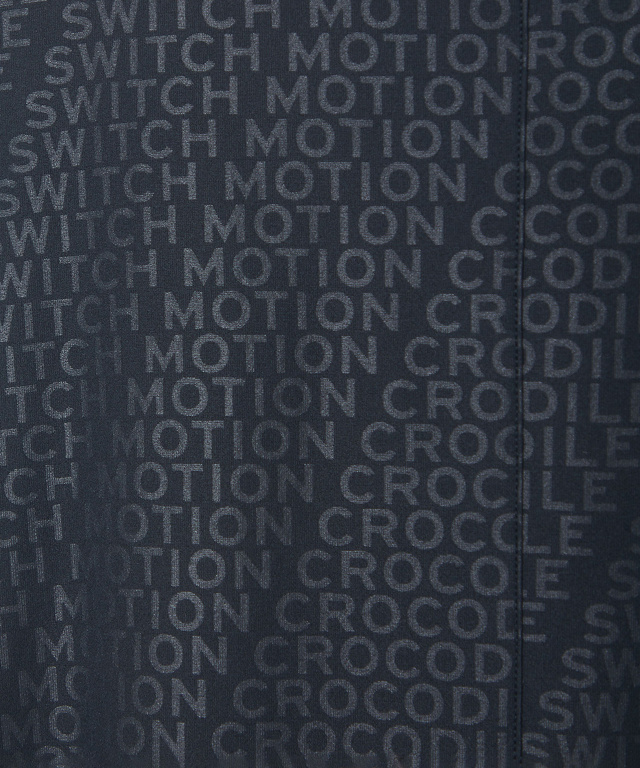 ロゴ ジャカード スタンドカラー ベスト