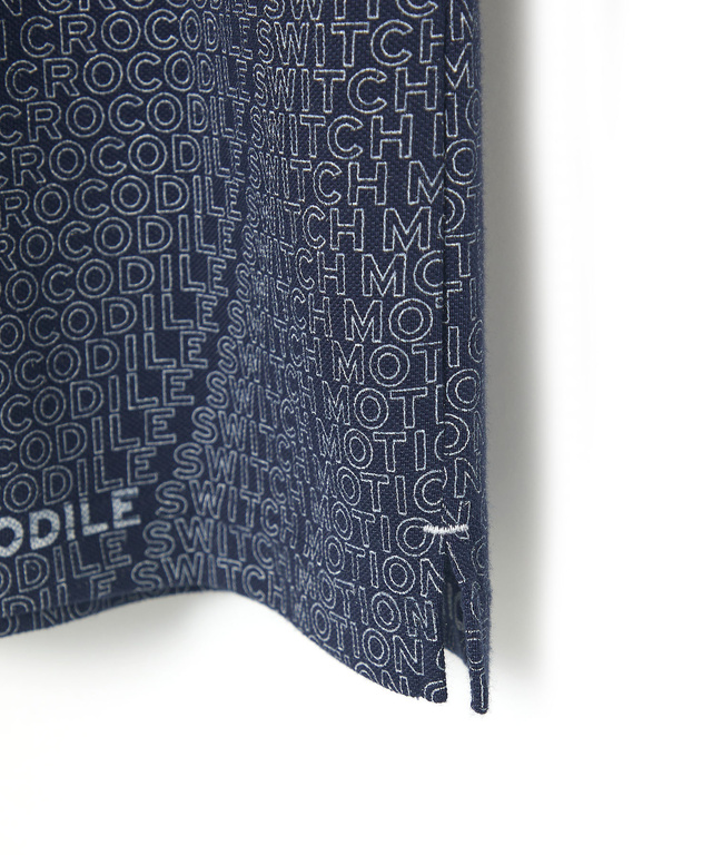 鹿の子 ロゴプリント ポロシャツ