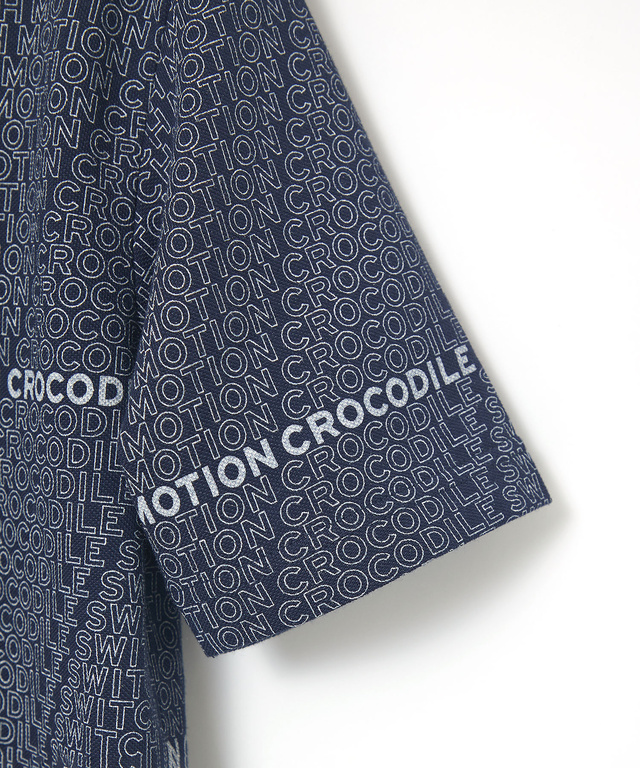 鹿の子 ロゴプリント ポロシャツ