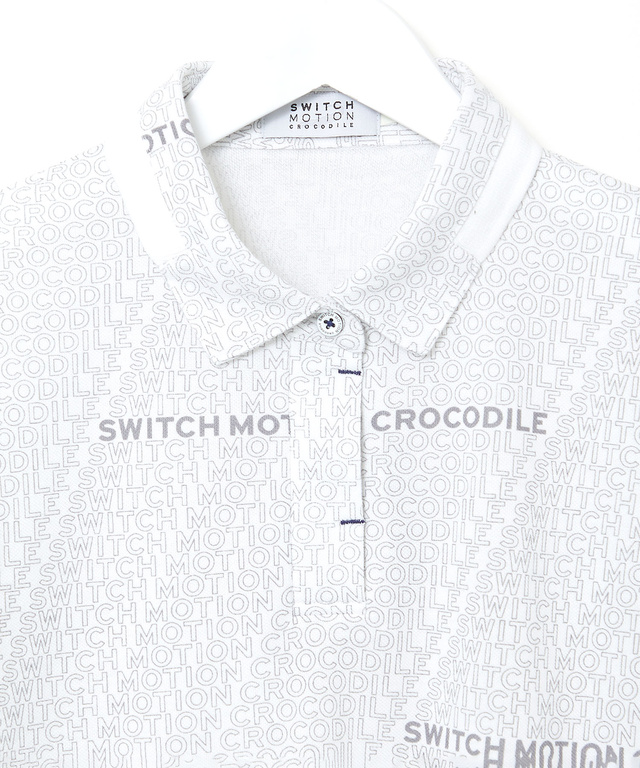 鹿の子 ロゴプリント ポロシャツ