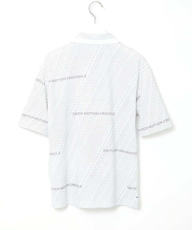 鹿の子 ロゴプリント ポロシャツ