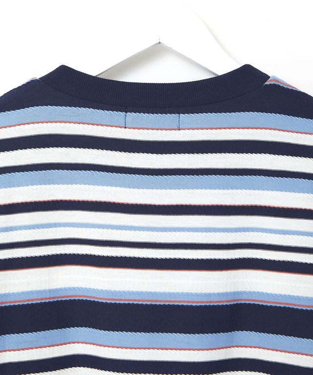 ロープ ジャカード ボーダー カットソー