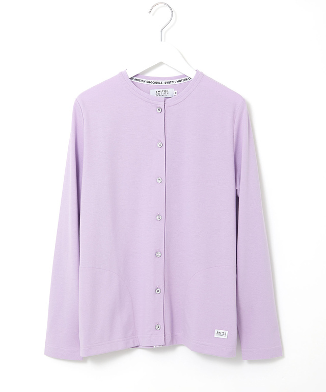 スノーコットン クルーネック カーディガン【接触冷感】