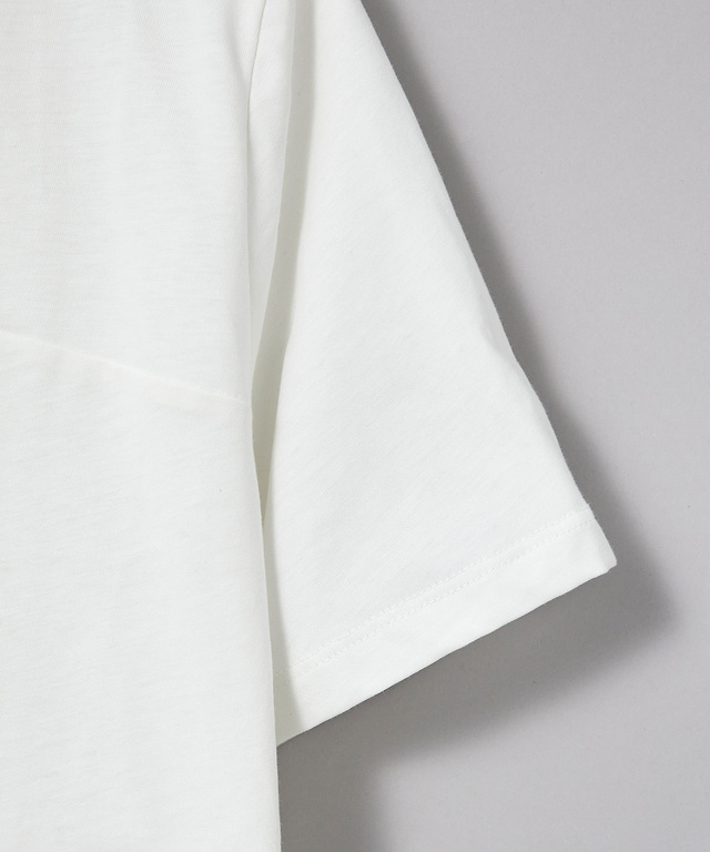 スノーコットン フロントギャザー Tシャツ【接触冷感】