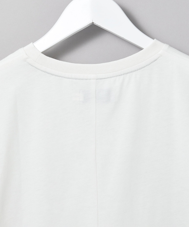 スノーコットン フロントギャザー Tシャツ【接触冷感】