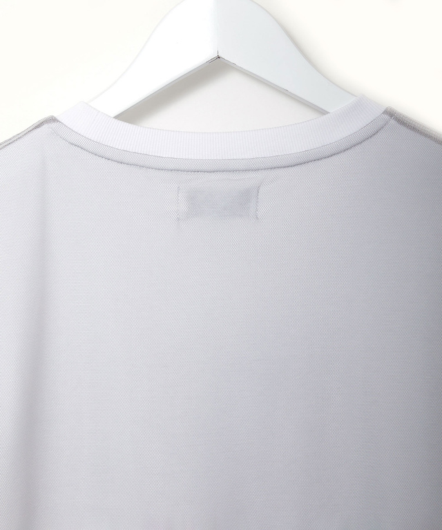 スムース チュール レイヤード風 Tシャツ