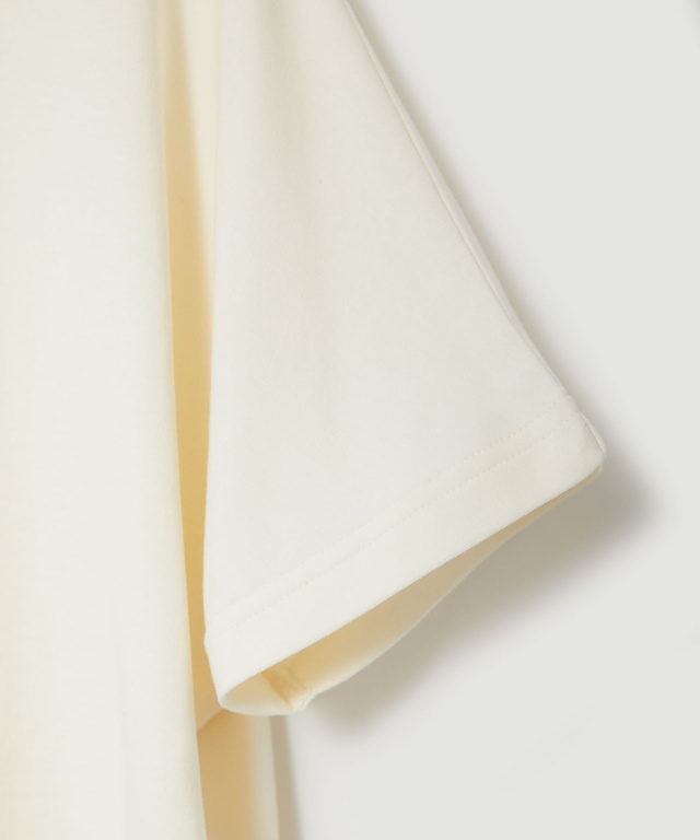 スムース ロゴプリント チュニック丈 Tシャツ