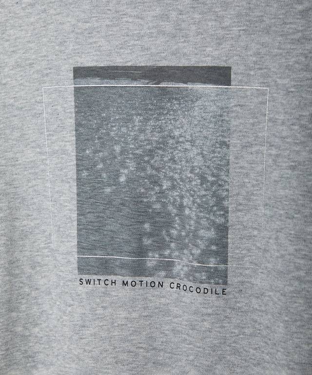 スムース ロゴプリント チュニック丈 Tシャツ