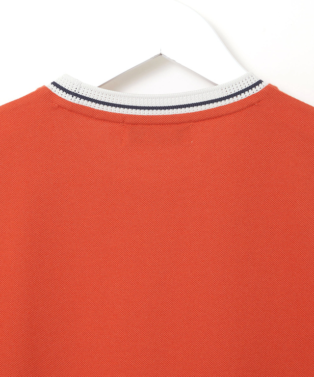 襟ライン クルーネック Tシャツ