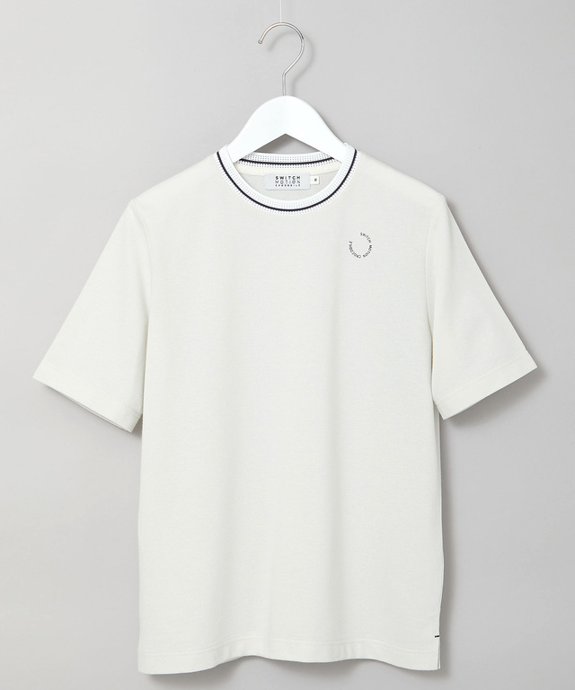 襟ライン クルーネック Tシャツ