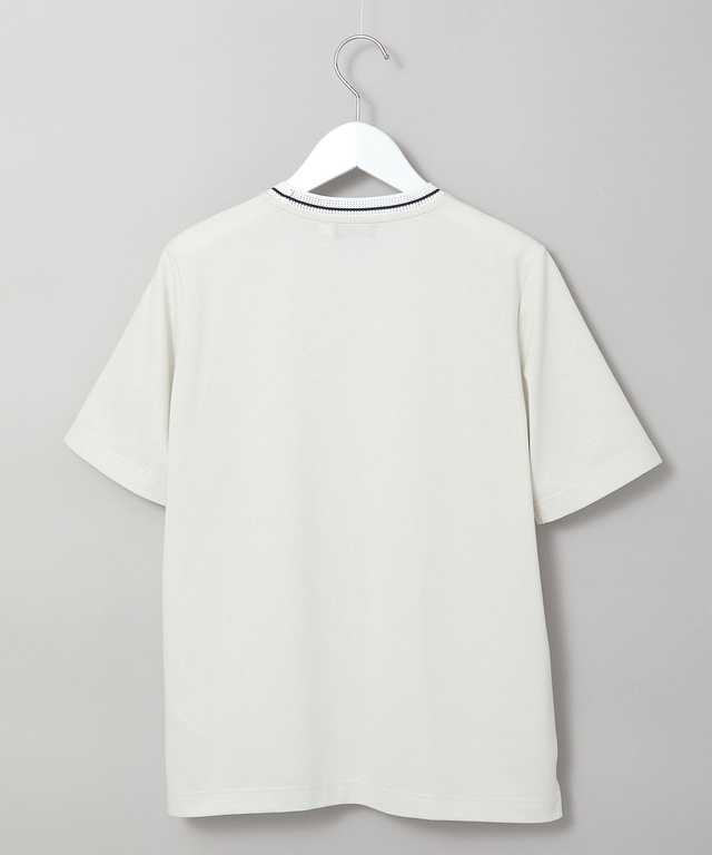 襟ライン クルーネック Tシャツ