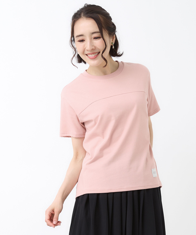 プレーティング天竺 切り替えデザイン Tシャツ【吸汗速乾】