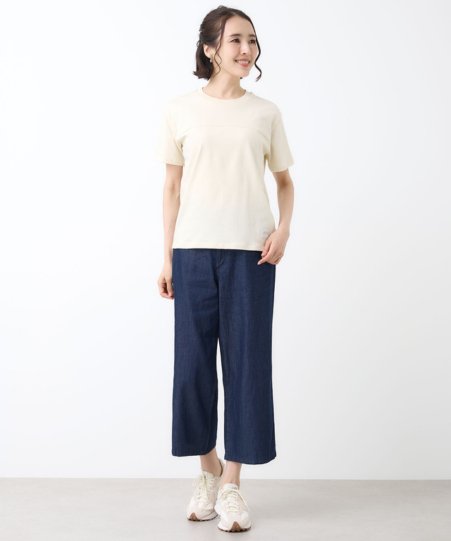 プレーティング天竺 切り替えデザイン Tシャツ【吸汗速乾】