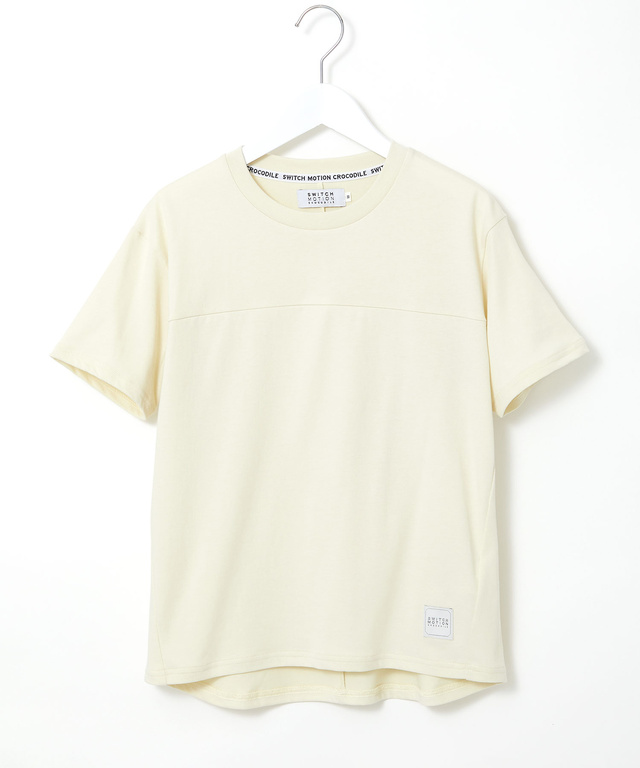 プレーティング天竺 切り替えデザイン Tシャツ【吸汗速乾】