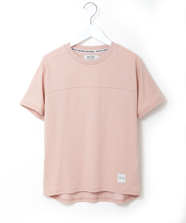 プレーティング天竺 切り替えデザイン Tシャツ【吸汗速乾】