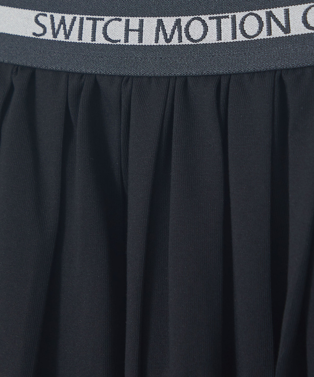 プレーティング天竺 プリーツ スカート【接触冷感】