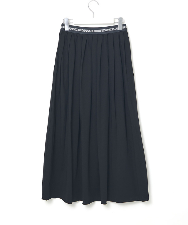 プレーティング天竺 プリーツ スカート【接触冷感】