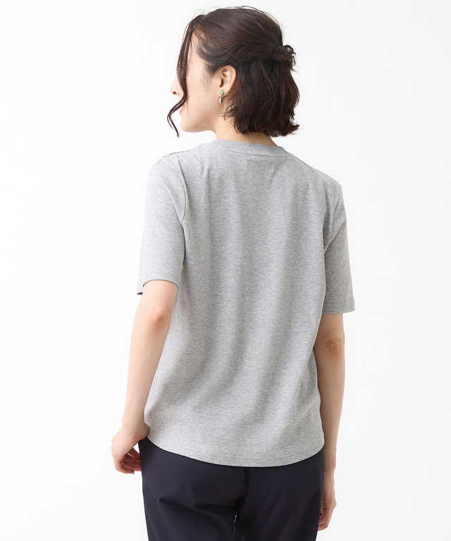 スムース 幾何学 ロゴプリント Tシャツ