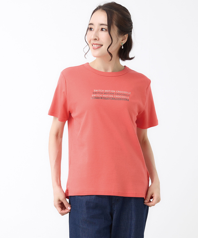 スムース ロゴプリント Tシャツ