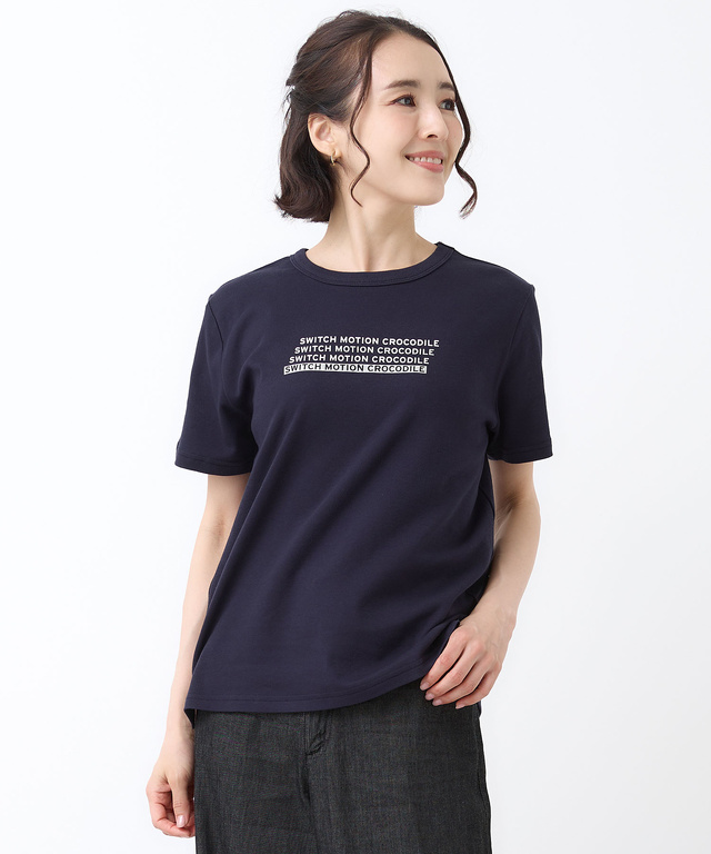 スムース ロゴプリント Tシャツ
