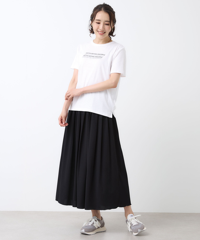 スムース ロゴプリント Tシャツ