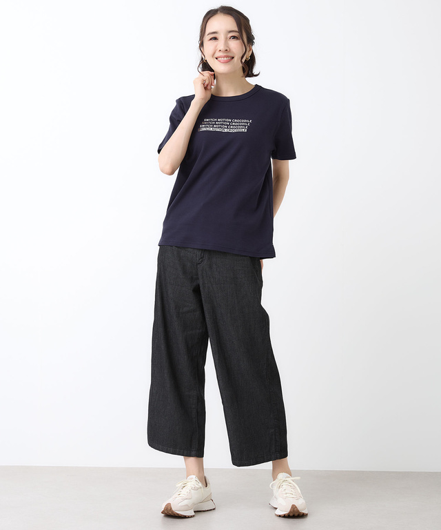 スムース ロゴプリント Tシャツ