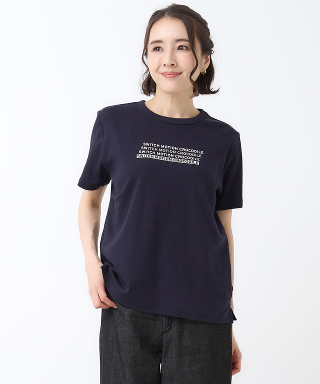 スムース ロゴプリント Tシャツ