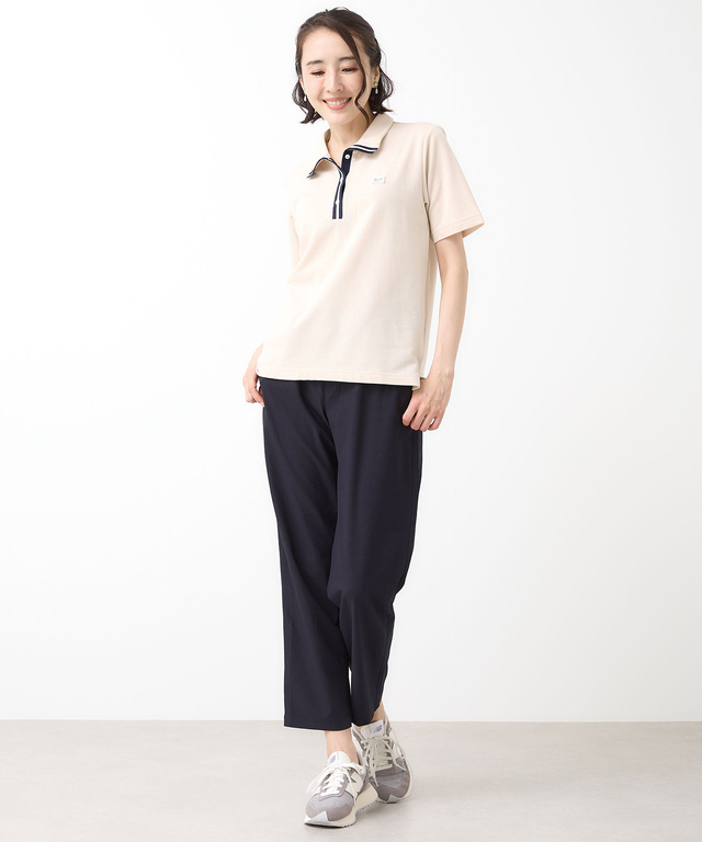 ラインテープ スキッパー ポロシャツ