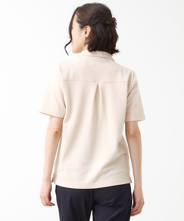 ラインテープ スキッパー ポロシャツ