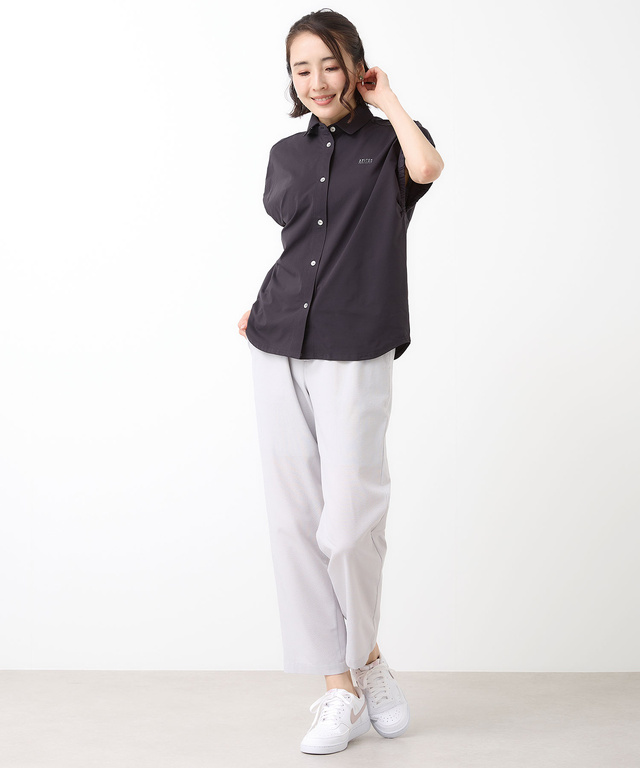 エアードッツ ギャザーデザイン ポロシャツ