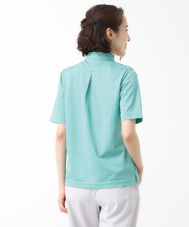 ジャカード デジタルロゴ カットソー