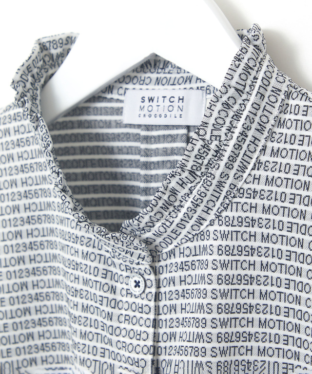 ジャカード デジタルロゴ カットソー