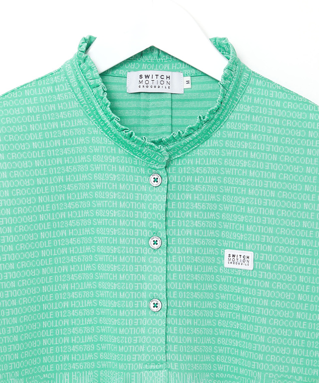 ジャカード デジタルロゴ カットソー