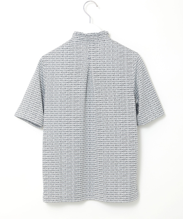 ジャカード デジタルロゴ カットソー