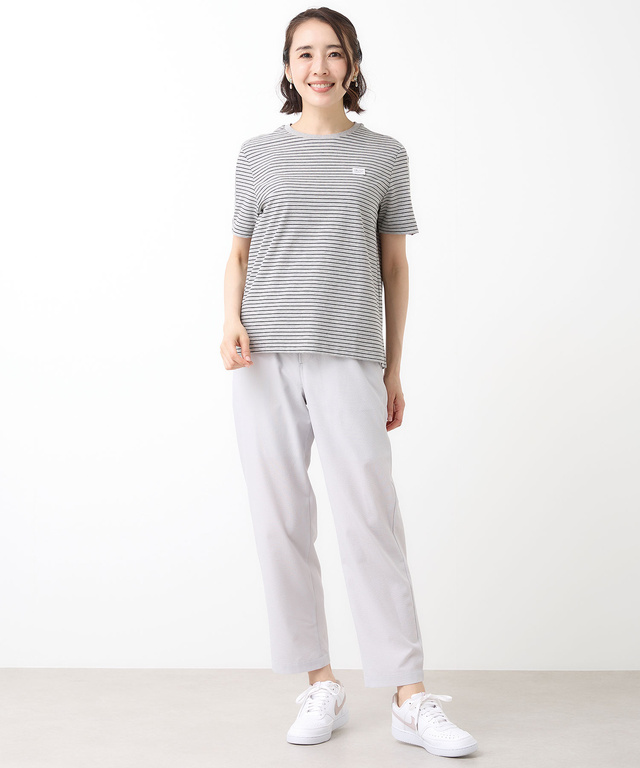 スノーコットン 天竺 ボーダー Tシャツ【接触冷感】