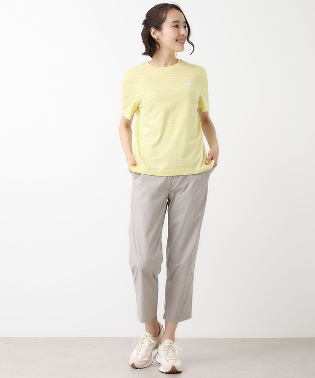 スノーコットン 天竺 ボーダー Tシャツ【接触冷感】