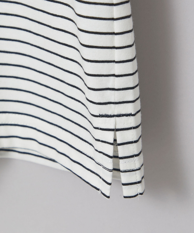 スノーコットン 天竺 ボーダー Tシャツ【接触冷感】