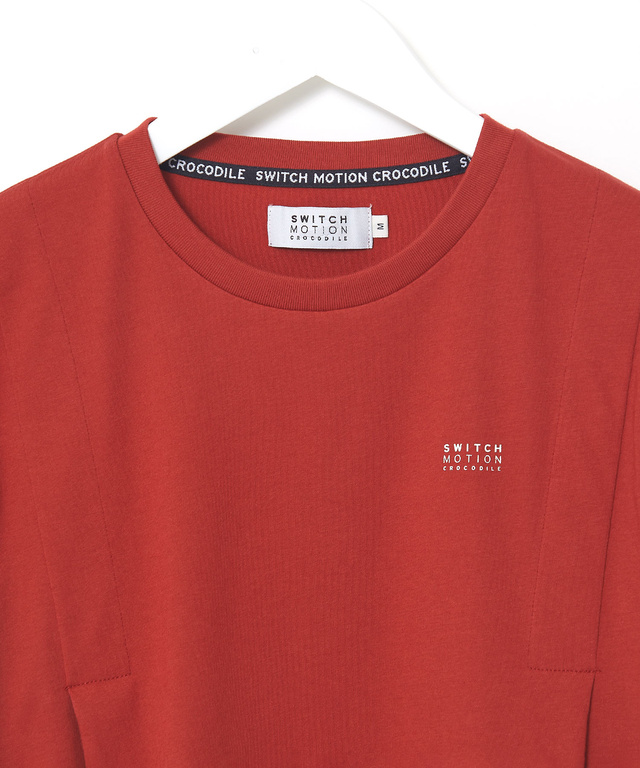 プレーティング天竺 タックデザイン Tシャツ【吸汗速乾】