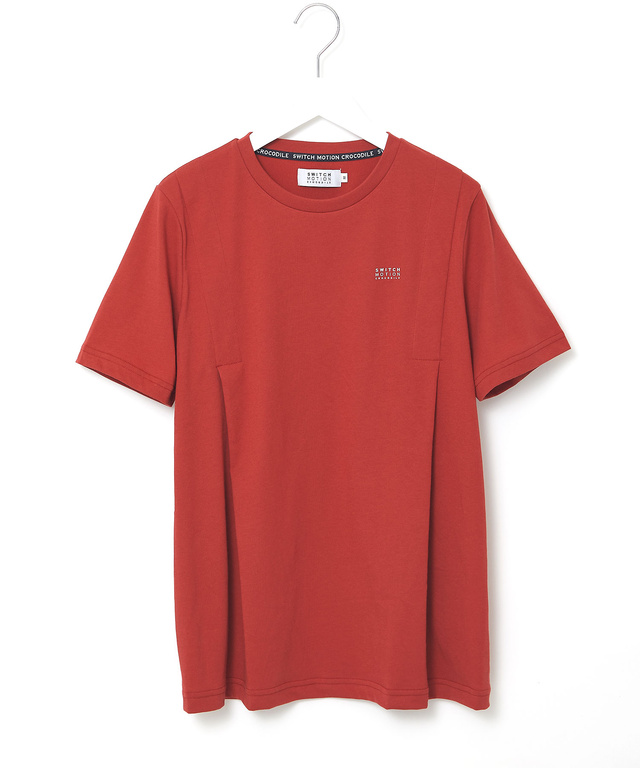 プレーティング天竺 タックデザイン Tシャツ【吸汗速乾】