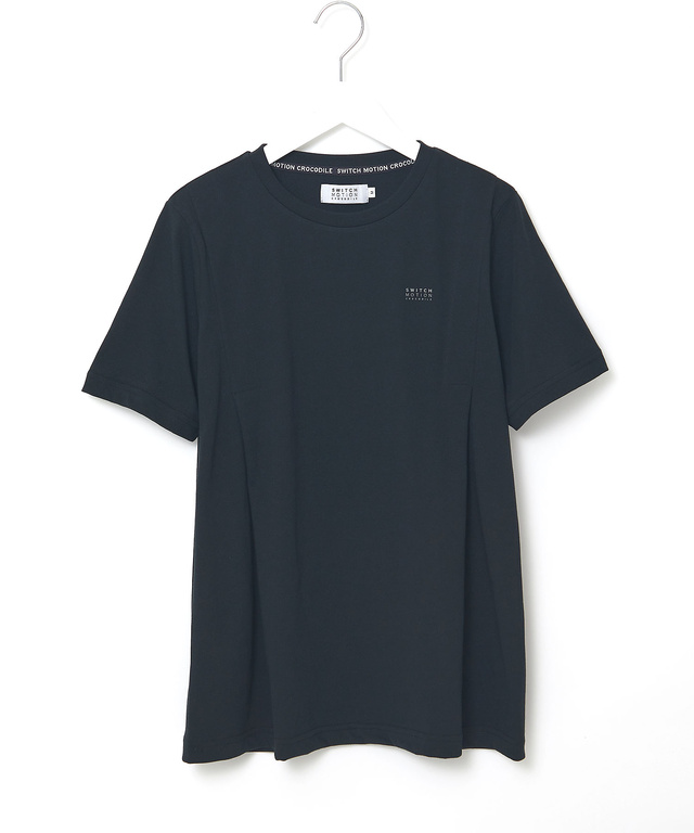 プレーティング天竺 タックデザイン Tシャツ【吸汗速乾】