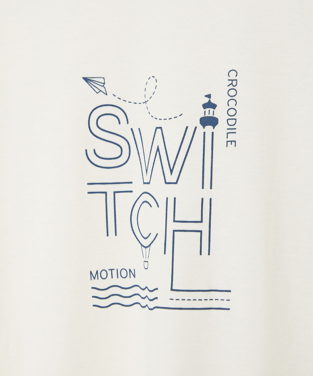 スムース マリンモチーフ プリント Tシャツ