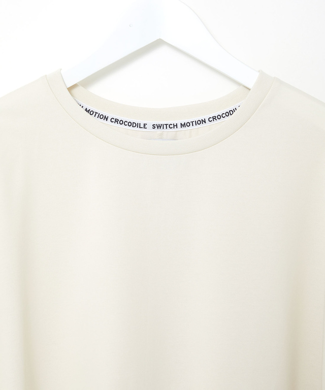 プレーティング天竺 ドルマンスリーブ Tシャツ【接触冷感】