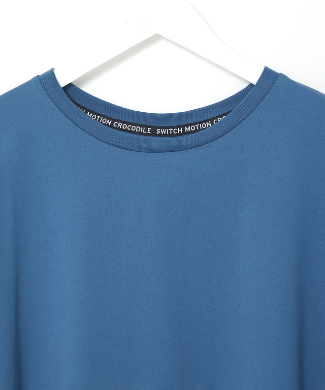 プレーティング天竺 ドルマンスリーブ Tシャツ【接触冷感】