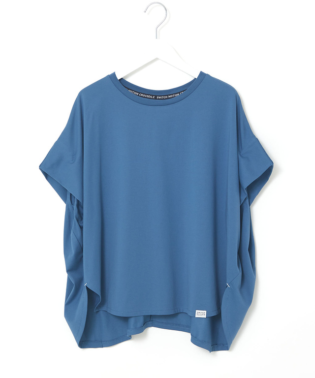 プレーティング天竺 ドルマンスリーブ Tシャツ【接触冷感】