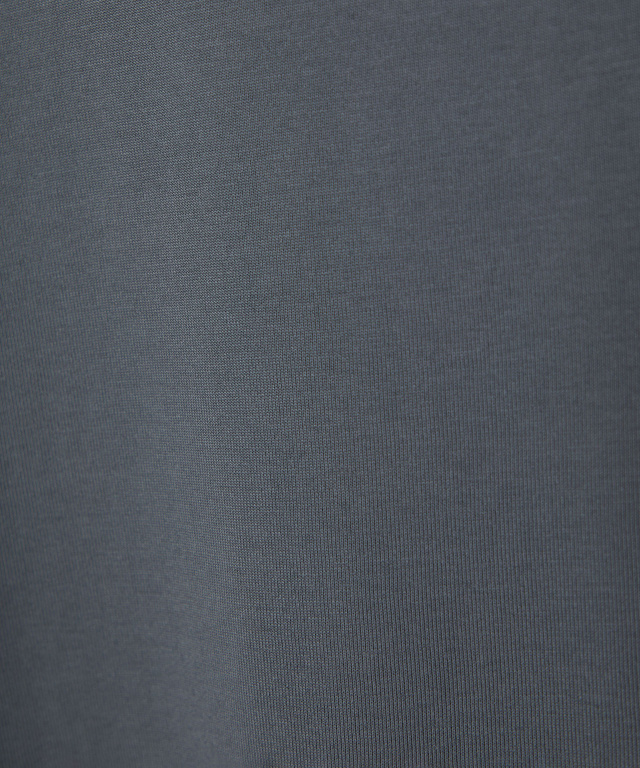 プレーティング天竺 裾ギャザー Tシャツ【接触冷感】
