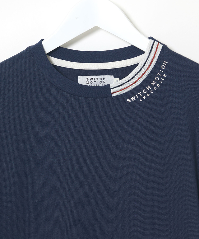 鹿の子編み  ボーダー配色 7分袖Tシャツ