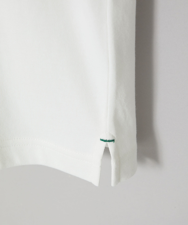 プレーティング天竺 ルーフモチーフ 七分袖 Tシャツ
