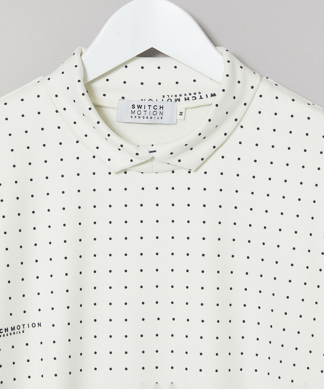 両面起毛ベア天竺 ドットロゴプリント Tシャツ 