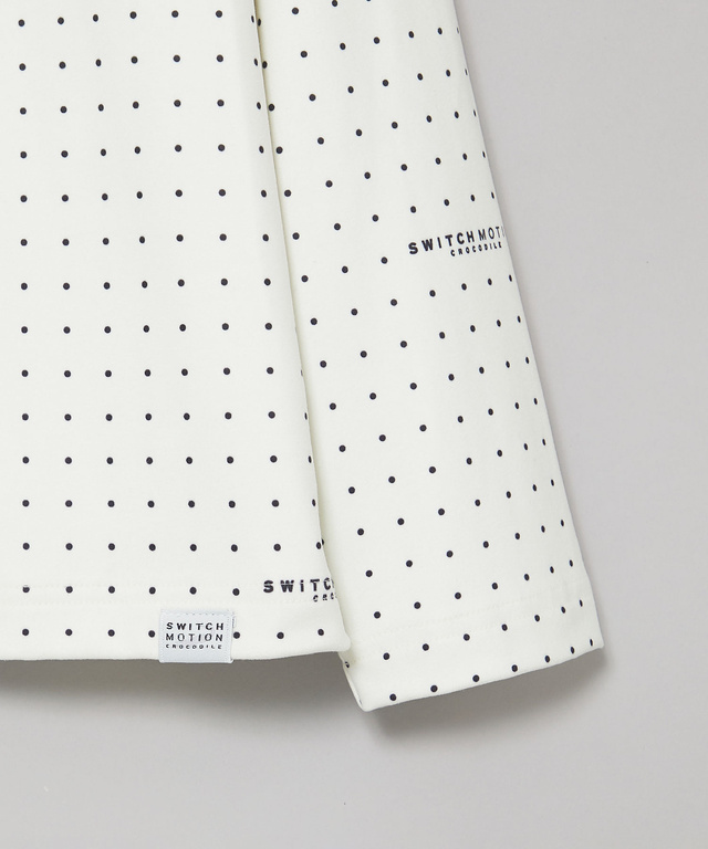両面起毛ベア天竺 ドットロゴプリント Tシャツ 